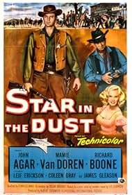 John Agar, Richard Boone, and Mamie Van Doren in Star in the Dust (1956)