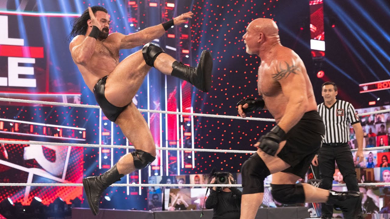 Bill Goldberg and Drew McIntyre in WWE: Royal Rumble (2021)