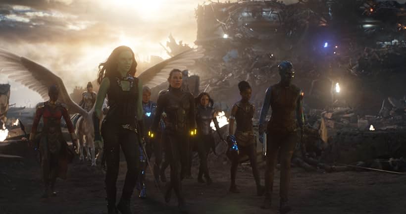 Gwyneth Paltrow, Brie Larson, Elizabeth Olsen, Zoe Saldana, Evangeline Lilly, Danai Gurira, Tessa Thompson, Karen Gillan, Pom Klementieff, and Letitia Wright in Avengers: Hồi Kết (2019)