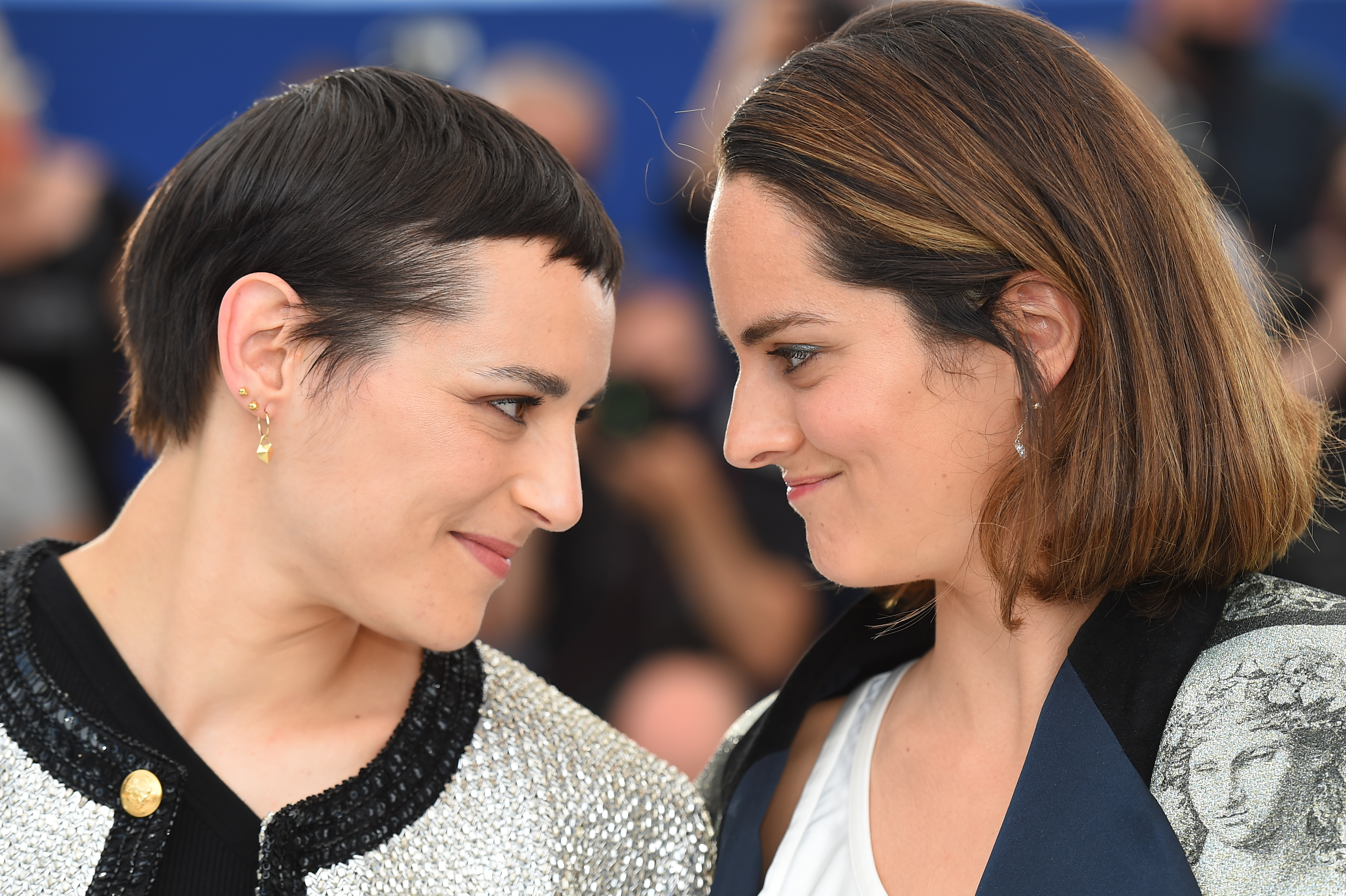 Jehnny Beth and Noémie Merlant at an event for Les Olympiades, Paris 13e (2021)