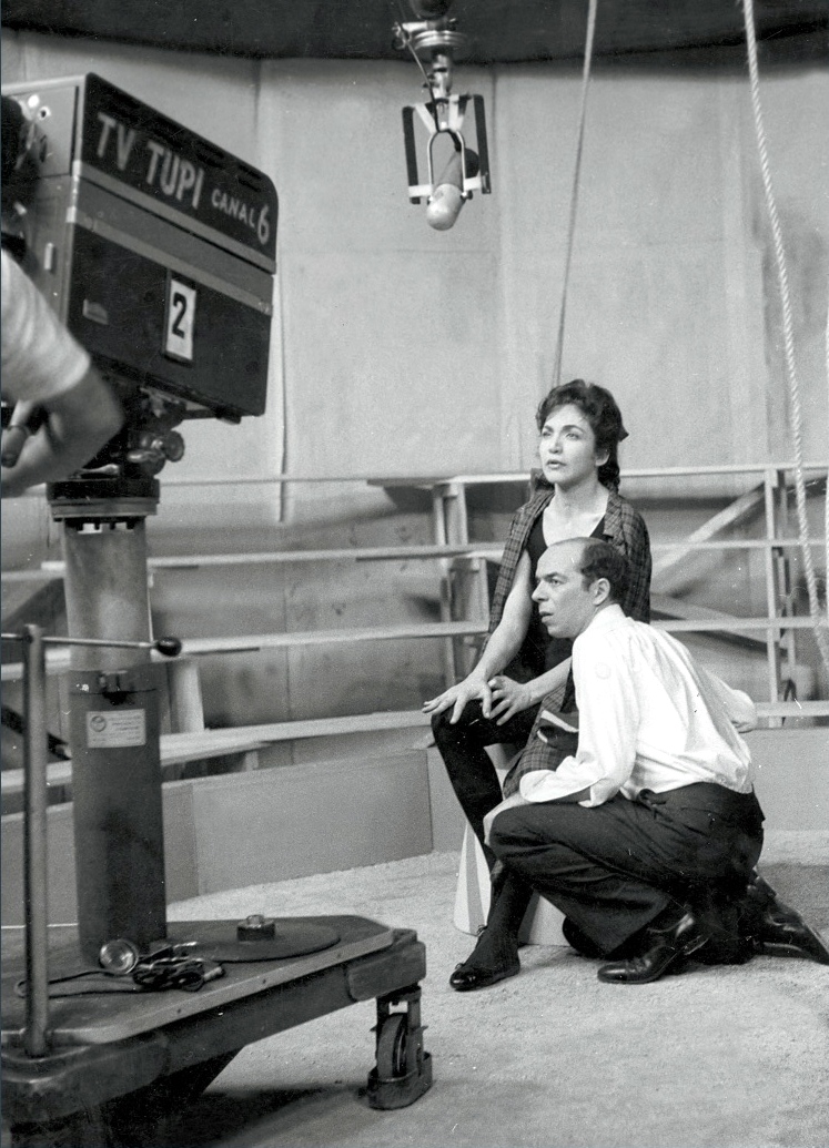 Ítalo Rossi and Nathália Timberg in Grande Teatro Tupi (1951)