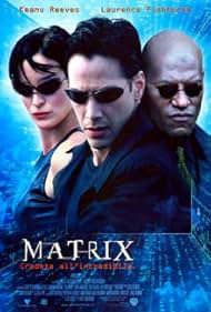 Keanu Reeves, Laurence Fishburne, and Carrie-Anne Moss in Matrix (1999)