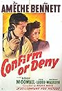 Don Ameche and Joan Bennett in Confirm or Deny (1941)