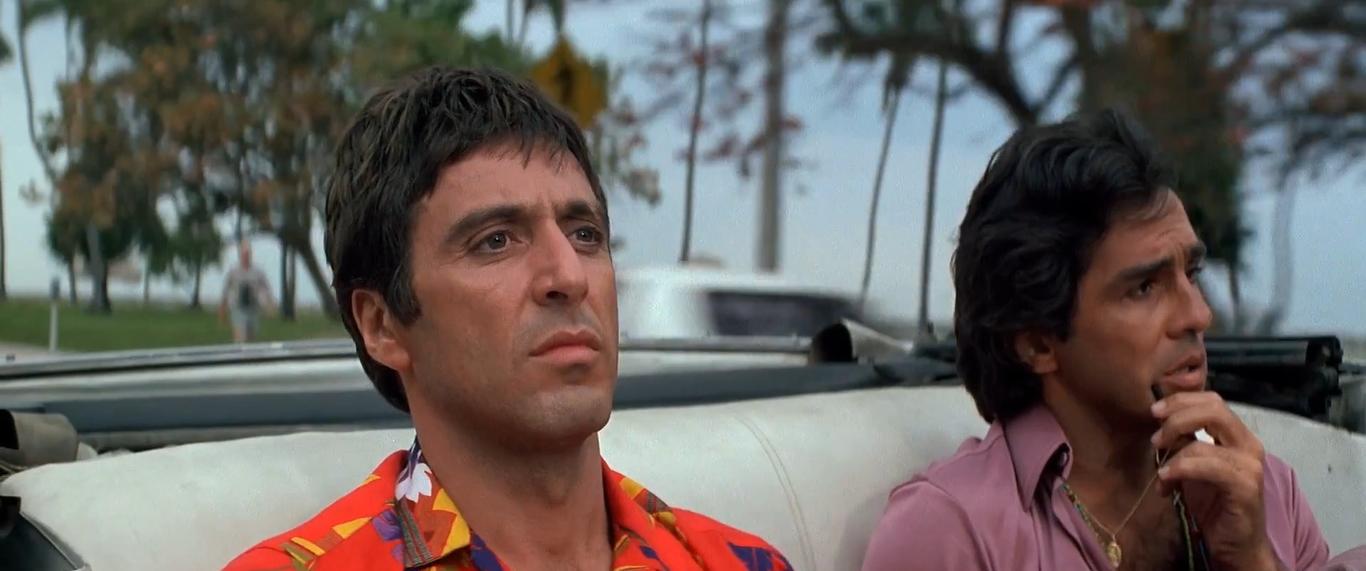 Al Pacino and Pepe Serna in Ông Trùm Mặt Sẹo (1983)