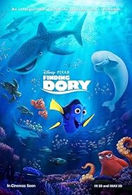 Albert Brooks, Ellen DeGeneres, Andrew Stanton, Ty Burrell, Ed O'Neill, Kaitlin Olson, Bob Peterson, and Hayden Rolence in Đi Tìm Dory (2016)