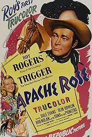 Roy Rogers, Dale Evans, and Trigger in Apache Rose (1947)