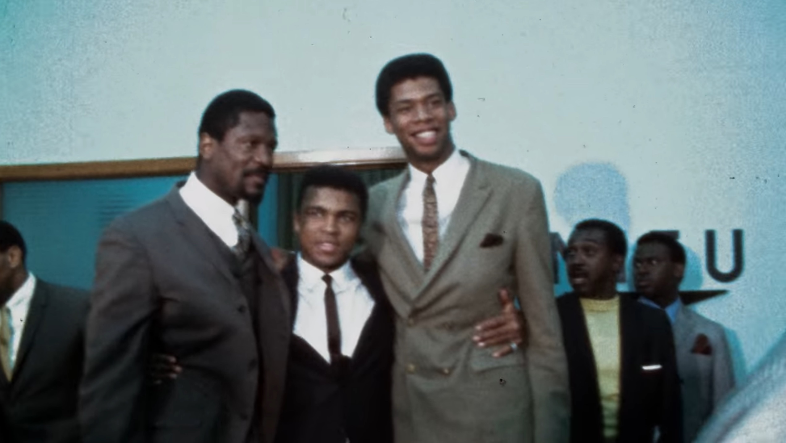 Kareem Abdul-Jabbar, Muhammad Ali, and Bill Russell in Bill Russell: Legend (2023)