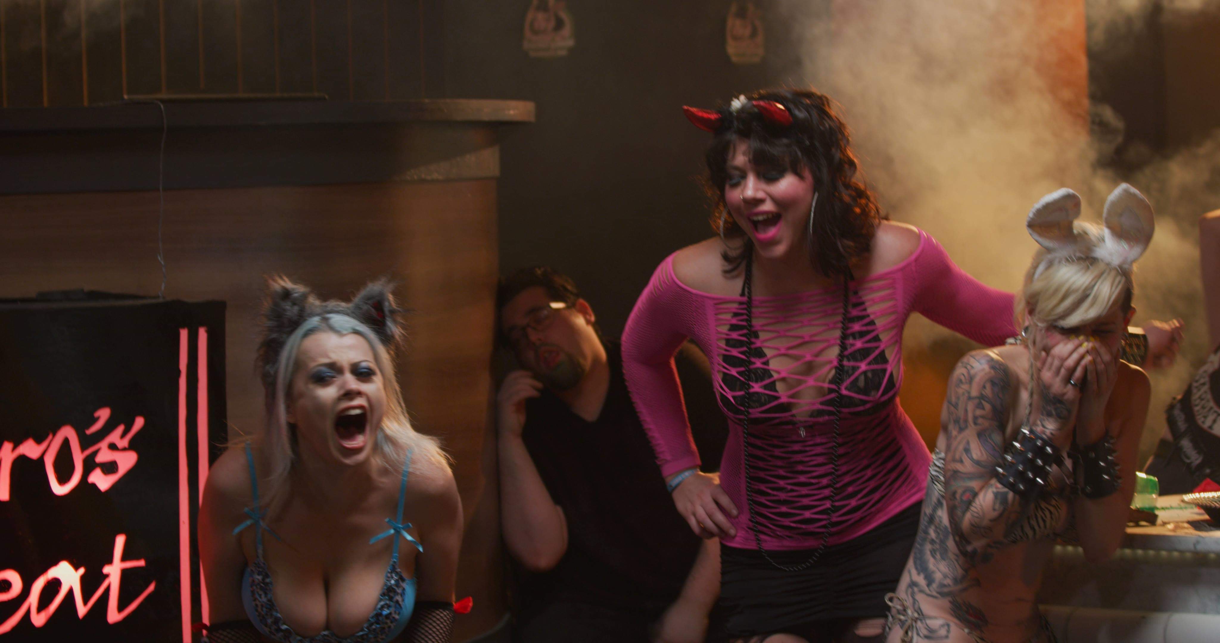 Nadia White, Elizabeth D'Ambrosio, Andrew Merto, and Vada Callisto in Shakespeare's Sh*tstorm (2020)