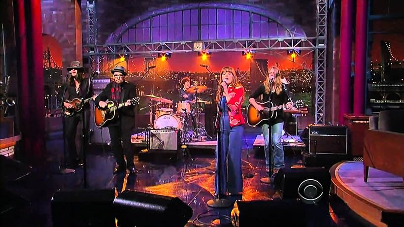 Elvis Costello, Davey Faragher, Jenny Lewis, Johnathan Rice, and Barbara Gruska at an event for Jenny Lewis: Carpetbaggers (2009)