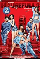 Abhishek Bachchan, Akshay Kumar, Riteish Deshmukh, Jacqueline Fernandez, Lisa Haydon, and Nargis Fakhri in Ngôi Nhà Vui Vẻ 3 (2016)