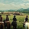 Ethan Hawke, Denzel Washington, Vincent D'Onofrio, Lee Byung-hun, Chris Pratt, Manuel Garcia-Rulfo, and Martin Sensmeier in The Magnificent Seven (2016)