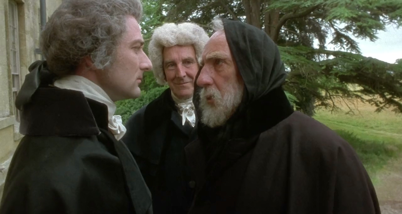 Nigel Hawthorne, Julian Wadham, and John Wood in The Madness of King George (1994)