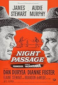 James Stewart and Audie Murphy in Night Passage (1957)