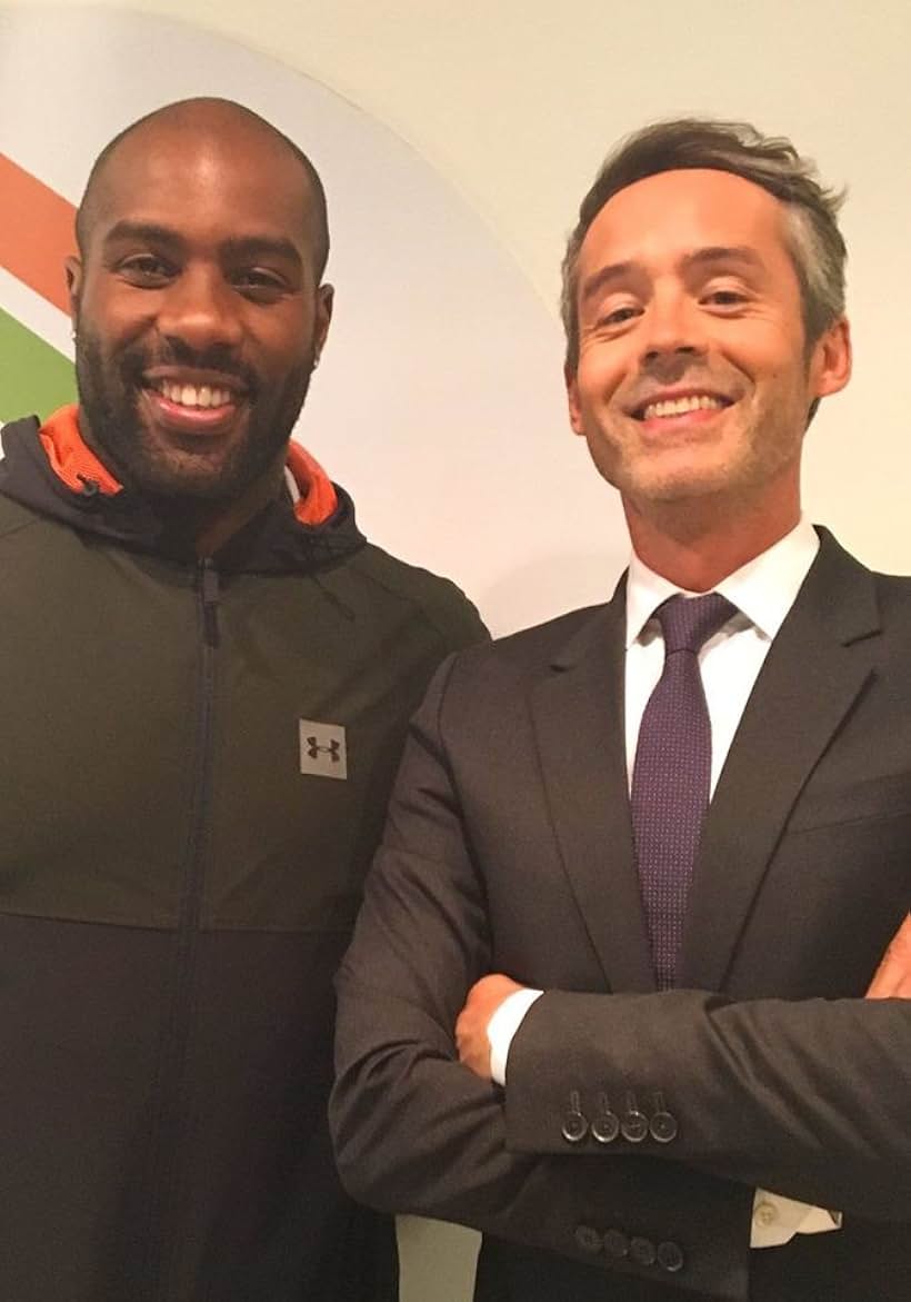 Yann Barthès and Teddy Riner in Quotidien (2016)