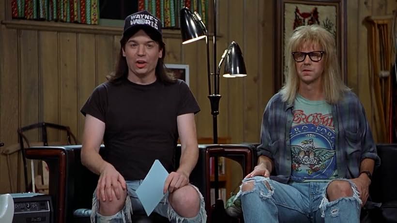 Mike Myers and Dana Carvey in Thế giới của Wayne (1992)