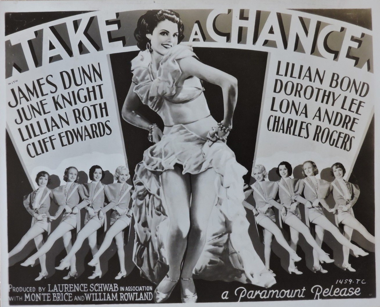 Lona Andre, Lilian Bond, Marjorie Kane, June Knight, Dorothy Lee, Vivian Vance, and Mildred Webb in Take a Chance (1933)