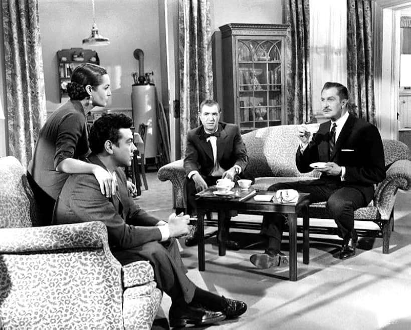 Vincent Price, Harry Bellaver, Mario Lanza, and Sara Montiel in Serenade (1956)