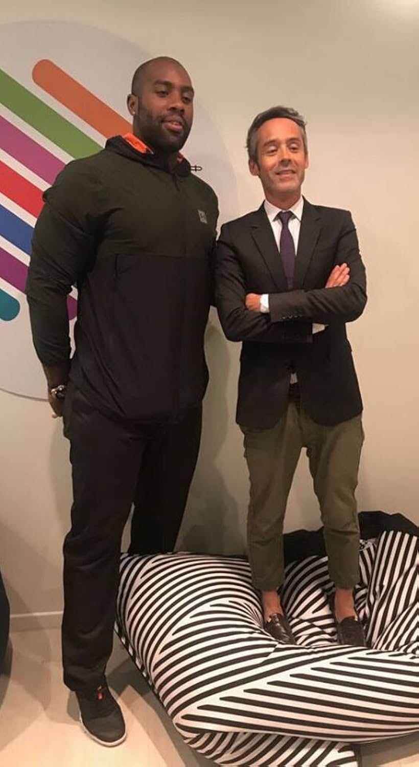 Yann Barthès and Teddy Riner in Quotidien (2016)