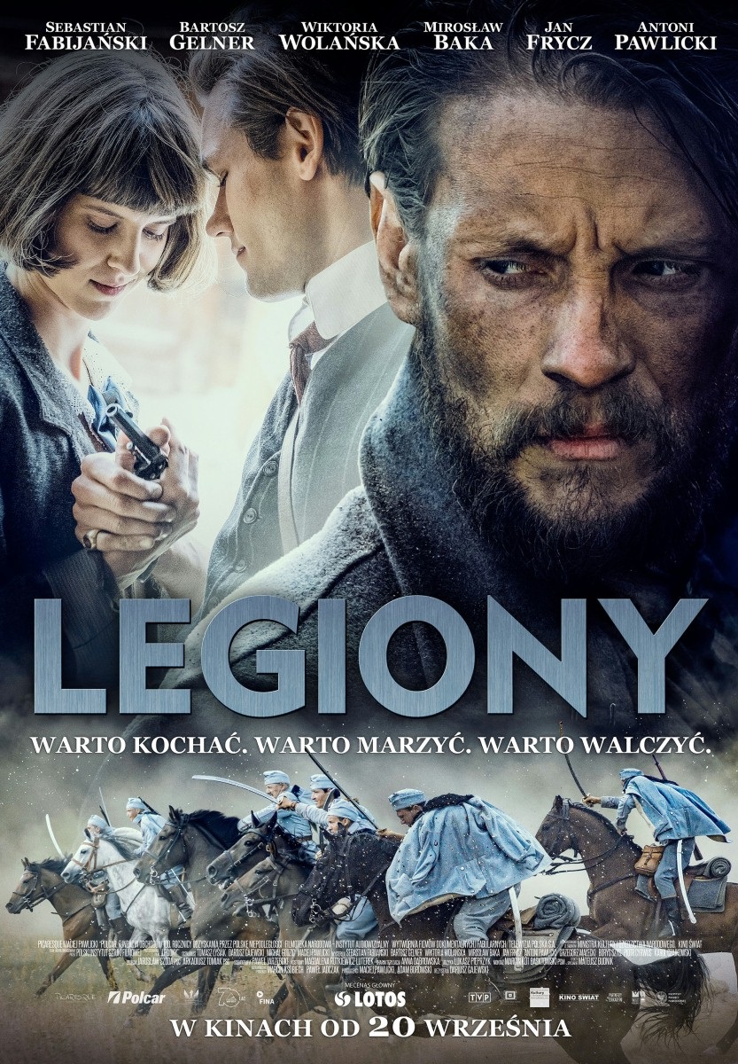 Sebastian Fabijanski, Bartosz Gelner, and Wiktoria Wolanska in Legiony (2019)