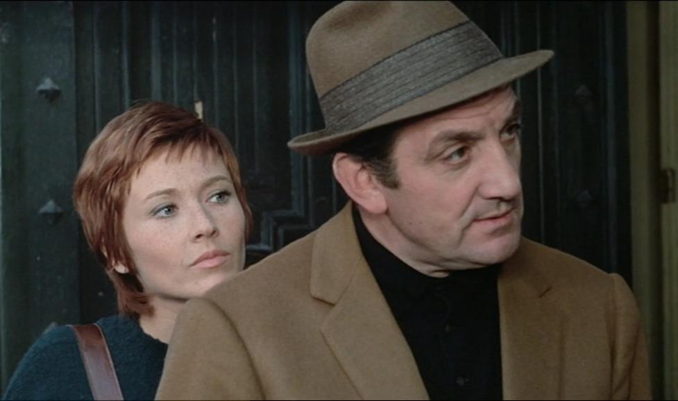 Marlène Jobert and Lino Ventura in Dernier domicile connu (1970)