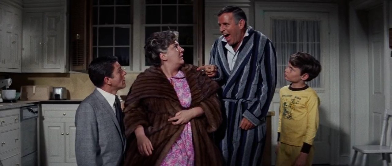 Paul Lynde, Dick Van Dyke, Bryan Russell, and Maureen Stapleton in Bye Bye Birdie (1963)