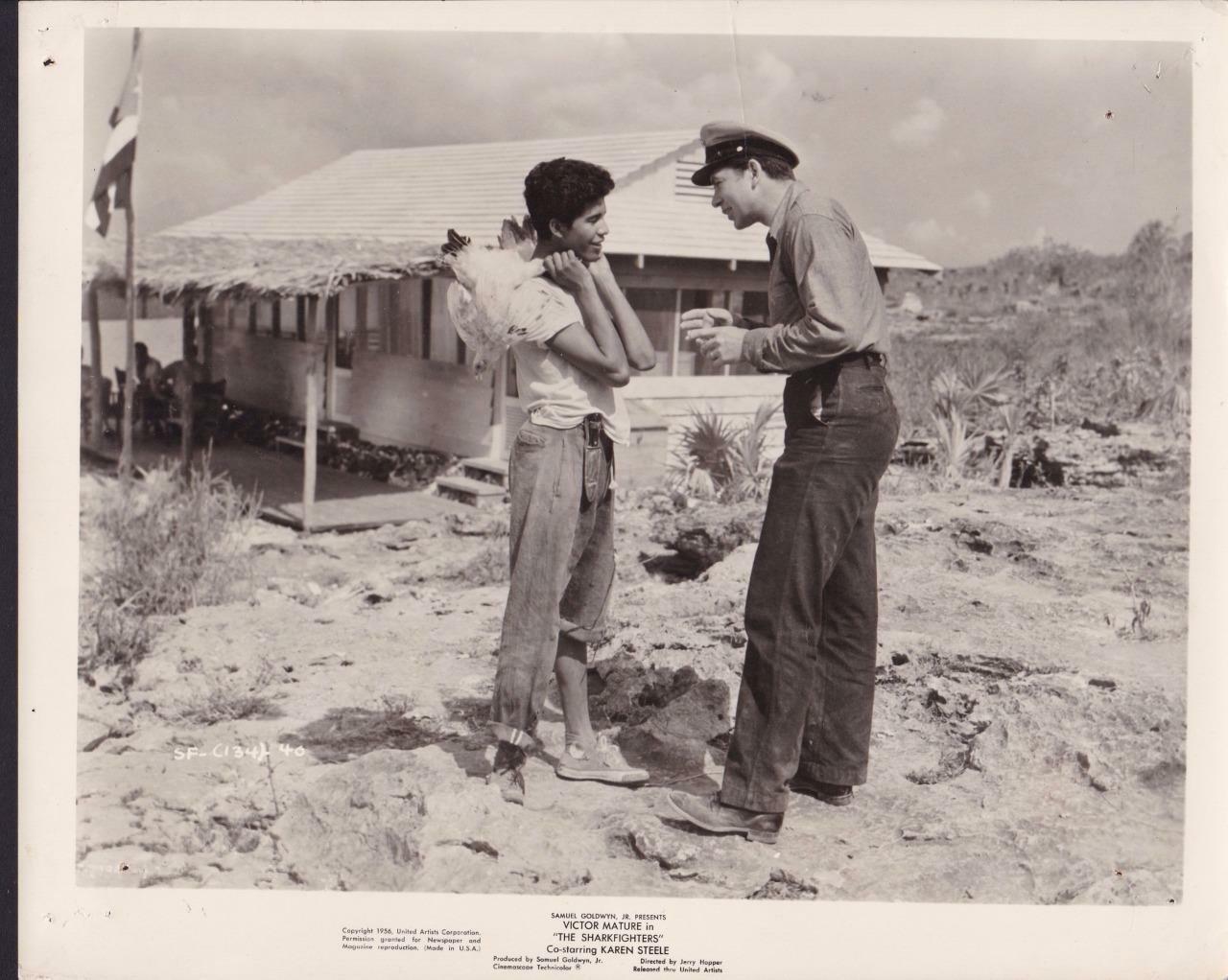 Claude Akins and Rafael Campos in The Sharkfighters (1956)