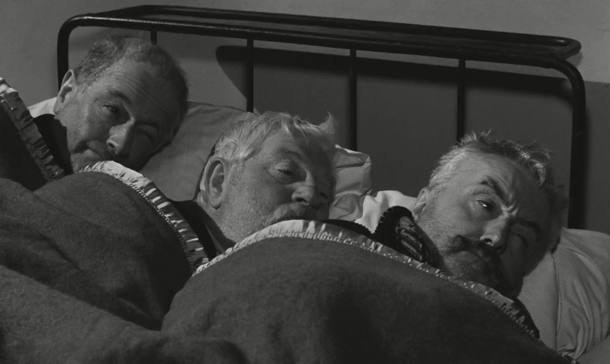 Pierre Fresnay, Jean Gabin, and Noël-Noël in Les vieux de la vieille (1960)