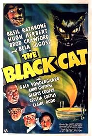 Bela Lugosi, Basil Rathbone, Hugh Herbert, Broderick Crawford, and Gale Sondergaard in The Black Cat (1941)