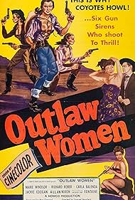 Richard Rober and Marie Windsor in Outlaw Women (1952)