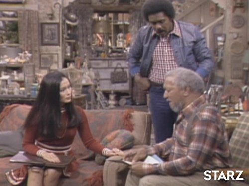 Redd Foxx, Helen Funai, and Demond Wilson in Sanford and Son (1972)