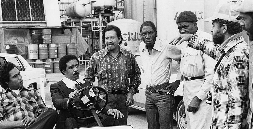 Richard Pryor, Victor Argo, Ernesto Hernández, Otis Day, and Morgan Roberts in Which Way Is Up? (1977)