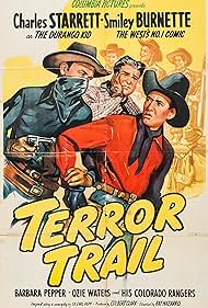 Smiley Burnette, Ted Mapes, Charles Starrett, and Colorado Rangers in Terror Trail (1946)