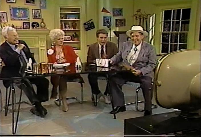 Eddie Albert, Eva Gabor, Marc Summers, and Pat Buttram in Green Acres, We Are There: Nick at Nite's TV Talk Show (1989)