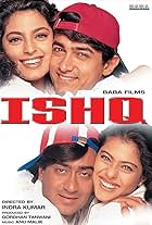 Kajol, Juhi Chawla, Ajay Devgn, and Aamir Khan in Ishq (1997)