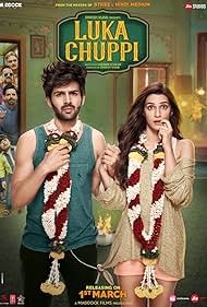 Kartik Aaryan and Kriti Sanon in Luka Chuppi (2019)