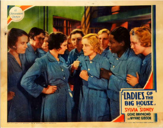 Louise Beavers, Edna Bennett, Noel Francis, Wynne Gibson, Miriam Goldina, Esther Howard, Ruth Lyons, Fritzi Ridgeway, Sylvia Sidney, and Hilda Vaughn in Ladies of the Big House (1931)