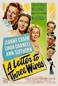 Kirk Douglas, Linda Darnell, Jeanne Crain, Paul Douglas, Jeffrey Lynn, and Ann Sothern in A Letter to Three Wives (1949)