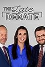 Liz Storer, Caleb Bond, and James Macpherson in The Late Debate (2023)