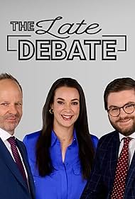 Liz Storer, Caleb Bond, and James Macpherson in The Late Debate (2023)