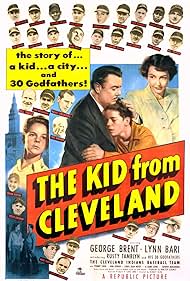 Lynn Bari, Gene Bearden, Ray Boone, Lou Boudreau, George Brent, Larry Doby, Bob Feller, Joe Gordon, Hank Greenberg, Steve Gromek, Jim Hegan, Ken Keltner, Bob Kennedy, Bob Lemon, Dale Mitchell, Leroy 'Satchel' Paige, Tris Speaker, Russ Tamblyn, Mickey Vernon, Al Benton, Allie Clark, and Bobby Avila in The Kid from Cleveland (1949)