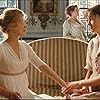 Brenda Blethyn, Keira Knightley, Rosamund Pike, and Talulah Riley in Pride & Prejudice (2005)