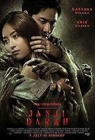 Natasha Wilona and Emir Mahira in Janji Darah (2024)