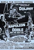 Gina Laforteza, Lucita Soriano, Dolphy, Lourdes Medel, Leni Trinidad, Rita Reyes, and Chona Delgado in Napoleon Doble and the Sexy Six (1966)