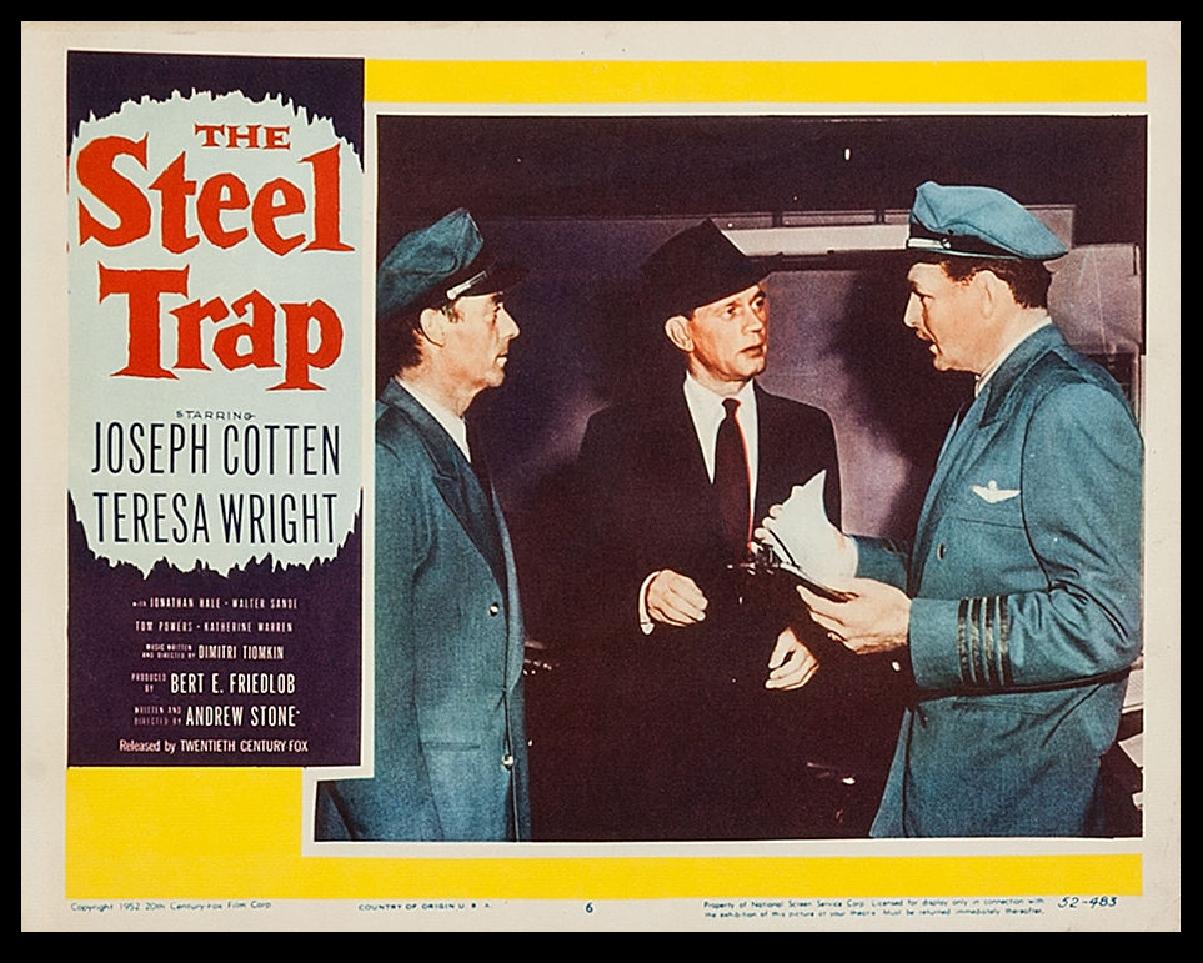 Joseph Cotten and Ed Hinton in The Steel Trap (1952)