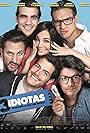 Germán Valdés III, Sebastián Zurita, Vadhir Derbez, Martha Higareda, Alfonso Dosal, German Valdez, and Christian Vazquez in 3 idiotas (2017)