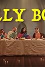 Max Miller, Zachary Ruane, Mark Samual Bonanno, Thomas Armstrong, Broden Kelly, Mish Wittrup, Sam Lingham, and Michelle Brasier in Aunty Donna: The Last Supper with Silly Boy (2024)