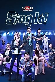 Missi Pyle, Preston Jones, Mircea Monroe, Mark Jude Sullivan, and Debby Ryan in Sing It! (2016)