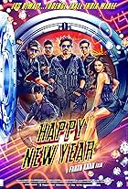 Abhishek Bachchan, Shah Rukh Khan, Boman Irani, Sonu Sood, Deepika Padukone, and Vivaan Shah in Chúc Mừng Năm Mới (2014)