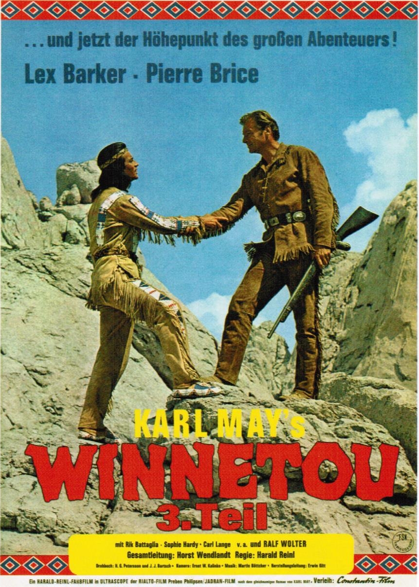 Lex Barker and Pierre Brice in Winnetou - 3. Teil (1965)