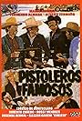 Fernando Almada, Mario Almada, Lorenzo de Monteclaro, and Álvaro Zermeño in Pistoleros famosos (1981)